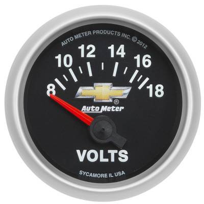 AutoMeter GAUGE, VOLTMETER, 2 1/16" , 18V, ELECTRIC, GM COPO CAMARO 880444