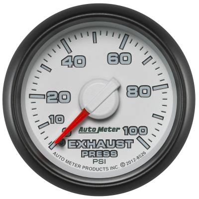 AutoMeter GAUGE, EXHAUST PRESS., 2 1/16" , 100PSI, MECHANICAL, RAM GEN 3 FACTORY MATCH 8526
