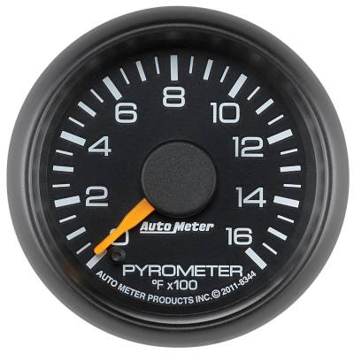 AutoMeter GAUGE, PYROMETER (EGT), 2 1/16", 1600 Degrees F, STEPPER MOTOR, GM FACTORY MATCH 8344