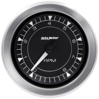 AutoMeter GAUGE, TACHOMETER, 3 3/8" , 8K RPM, IN-DASH, CHRONO 8197