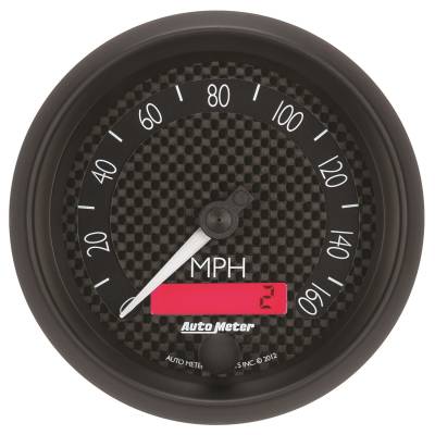 AutoMeter GAUGE, SPEEDOMETER, 3 3/8" , 160MPH, ELEC. PROGRAMMABLE, GT 8088