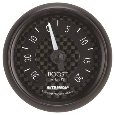 AutoMeter GAUGE, VAC/BOOST, 2 1/16" , 30INHG-20PSI, MECHANICAL, GT 8001