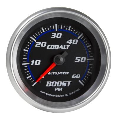 AutoMeter GAUGE, BOOST, 2 5/8" , 60PSI, MECHANICAL, COBALT 7905