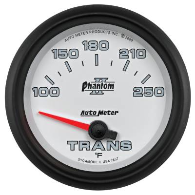 AutoMeter GAUGE, TRANSMISSION TEMP, 2 5/8" , 100-250 Degrees F, ELECTRIC, PHANTOM II 7857