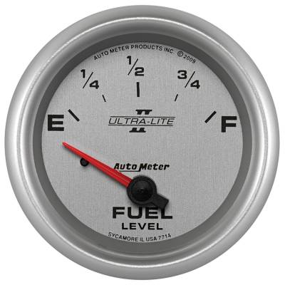 AutoMeter GAUGE, FUEL LEVEL, 2 5/8" , 0OE TO 90OF, ELEC, ULTRA-LITE II 7714