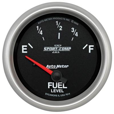 AutoMeter GAUGE, FUEL LEVEL, 2 5/8" , 0OE TO 90OF, ELEC, SPORT-COMP II 7614