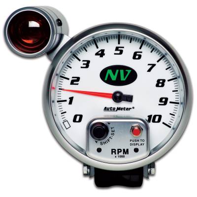 AutoMeter GAUGE, TACHOMETER, 5" , 10K RPM, PEDESTAL W/ EXT. SHIFT-LITE, NV 7499