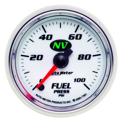 AutoMeter GAUGE, FUEL PRESSURE, 2 1/16" , 100PSI, DIGITAL STEPPER MOTOR, NV 7363