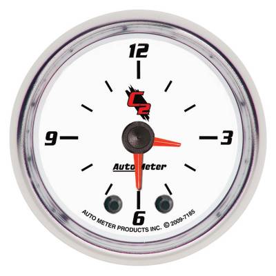 AutoMeter GAUGE, CLOCK, 2 1/16" , 12HR, ANALOG, C2 7185