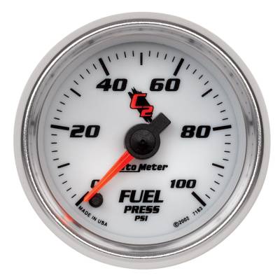 AutoMeter GAUGE, FUEL PRESSURE, 2 1/16" , 100PSI, DIGITAL STEPPER MOTOR, C2 7163
