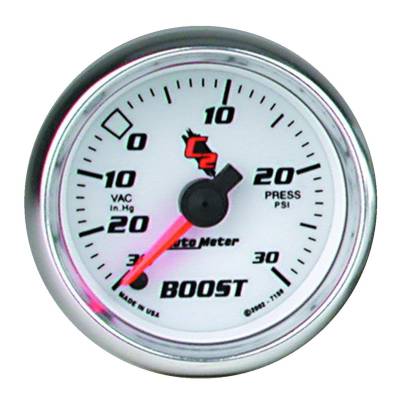 AutoMeter GAUGE, VAC/BOOST, 2 1/16" , 30INHG-30PSI, DIGITAL STEPPER MOTOR, C2 7159