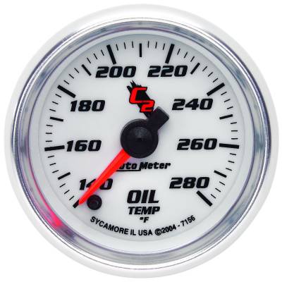 AutoMeter GAUGE, OIL TEMP, 2 1/16" , 140-280 Degrees F, DIGITAL STEPPER MOTOR, C2 7156
