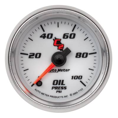AutoMeter GAUGE, OIL PRESSURE, 2 1/16" , 100PSI, DIGITAL STEPPER MOTOR, C2 7153