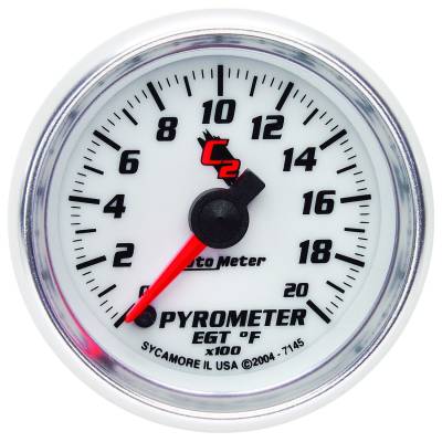 AutoMeter GAUGE, PYROMETER (EGT), 2 1/16" , 2000 Degrees F, DIGITAL STEPPER MOTOR, C2 7145