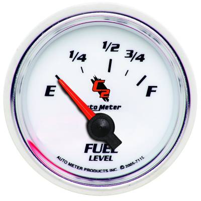 AutoMeter GAUGE, FUEL LEVEL, 2 1/16" , 73OE TO 10OF, ELEC, C2 7115