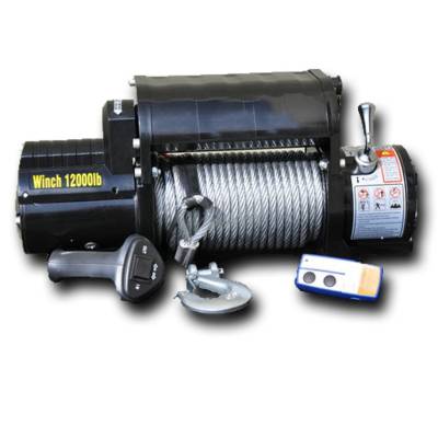 DV8 Offroad 12,000 lbs. Winch with Steel Cable WB12SC