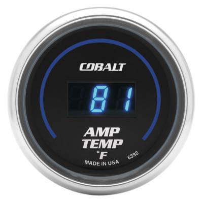 AutoMeter GAUGE, STEREO AMP TEMPERATURE, 2 1/16" , 250 Degrees F, DIGITAL, COBALT 6392