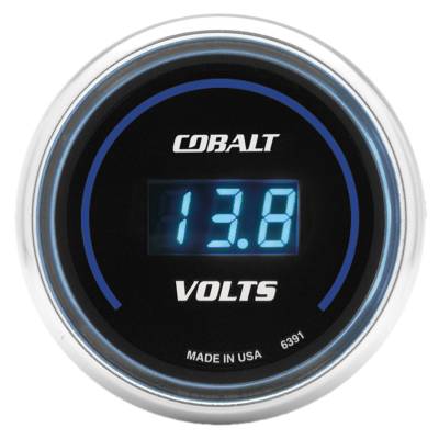 AutoMeter GAUGE, STEREO VOLTAGE, 2 1/16" , 19V, DIGITAL, COBALT 6391