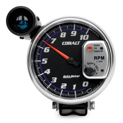 AutoMeter GAUGE, TACHOMETER, 5" , 10K RPM, PEDESTAL W/ EXT. SHIFT-LITE, COBALT 6299