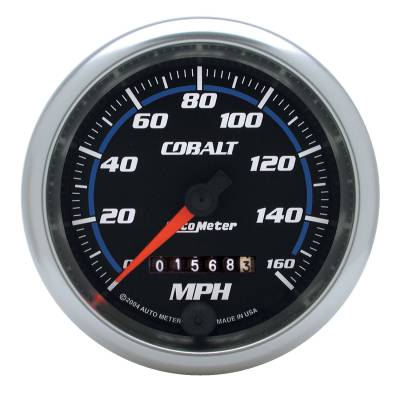 AutoMeter GAUGE, SPEEDOMETER, 3 3/8" , 160MPH, MECHANICAL, COBALT 6293