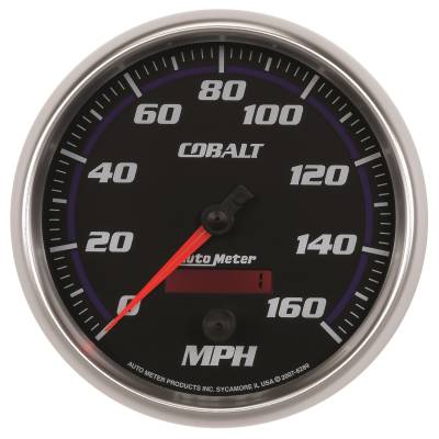 AutoMeter GAUGE, SPEEDOMETER, 5" , 160MPH, ELEC. PROGRAMMABLE, COBALT 6289