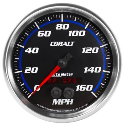 AutoMeter GAUGE, SPEEDOMETER, 5" , 160MPH, GPS, COBALT 6281