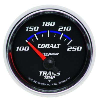 AutoMeter GAUGE, TRANSMISSION TEMP, 2 1/16" , 100-250 Degrees F, ELECTRIC, COBALT 6149
