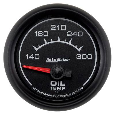 AutoMeter GAUGE, OIL TEMP, 2 1/16" , 140-300 Degrees F, ELECTRIC, ES 5948