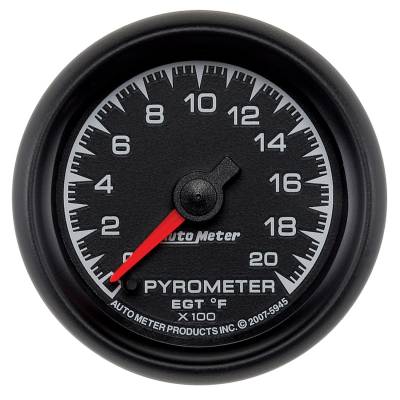 AutoMeter GAUGE, PYROMETER (EGT), 2 1/16" , 2000 Degrees F, DIGITAL STEPPER MOTOR, ES 5945