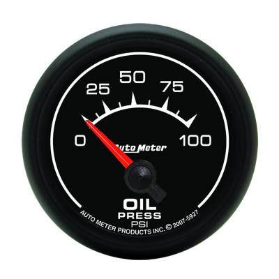 AutoMeter GAUGE, OIL PRESSURE, 2 1/16" , 100PSI, ELECTRIC, ES 5927