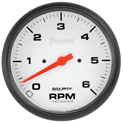 AutoMeter GAUGE, TACHOMETER, 5" , 6K RPM, IN-DASH, PHANTOM 5876