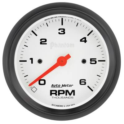AutoMeter GAUGE, TACHOMETER, 3 3/8" , 6K RPM, IN-DASH, PHANTOM 5875