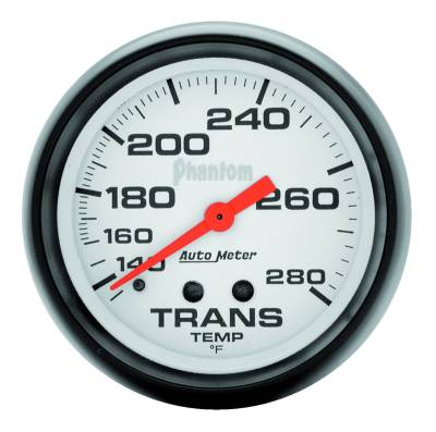 AutoMeter GAUGE, TRANSMISSION TEMP, 2 5/8" , 140-280 Degrees F, MECHANICAL, PHANTOM 5851