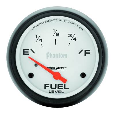 AutoMeter GAUGE, FUEL LEVEL, 2 5/8" , 240OE TO 33OF, ELEC, PHANTOM 5816
