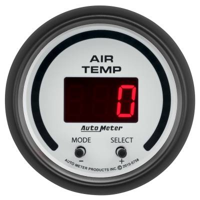 AutoMeter GAUGE, AIR TEMP, DUAL, 2 1/16" , 0-300 Degrees F, DIGITAL, PHANTOM 5758