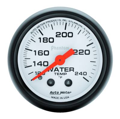 AutoMeter GAUGE, WATER TEMP, 2 1/16" , 120-240 Degrees F, MECHANICAL, PHANTOM 5732