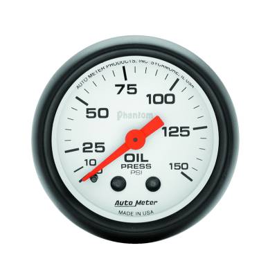 AutoMeter GAUGE, OIL PRESSURE, 2 1/16" , 150PSI, MECHANICAL, PHANTOM 5723