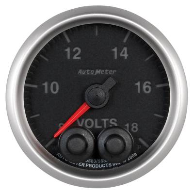 AutoMeter GAUGE, VOLTMETER, 2 1/16" , 18V, DIGITAL STEPPER MOTOR W/PEAK & WARN, ELITE 5683