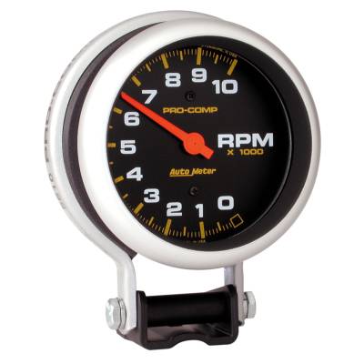 AutoMeter GAUGE, TACHOMETER, 3 3/4" , 10K RPM, PEDESTAL, PRO-COMP 5610