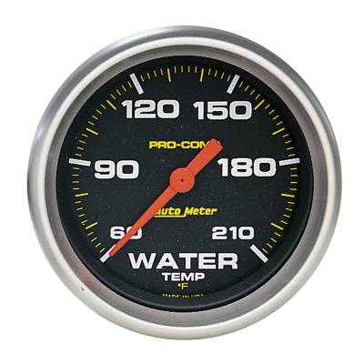 AutoMeter GAUGE, LOW WATER TEMP, 2 5/8", 60-210 Degrees F, DIGITAL STEPPER MOTOR, PRO-COMP 5469