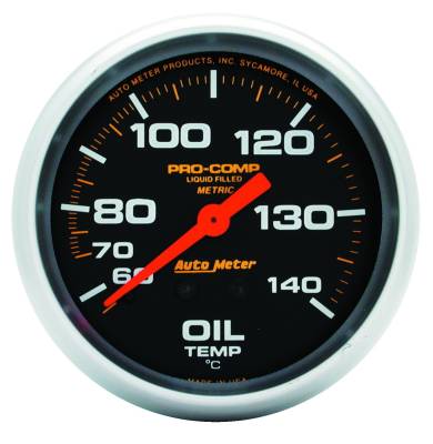 AutoMeter GAUGE, OIL TEMP, 2 5/8" , 140-280 Degrees F, LIQUID FILLED MECH, PRO-COMP 5441