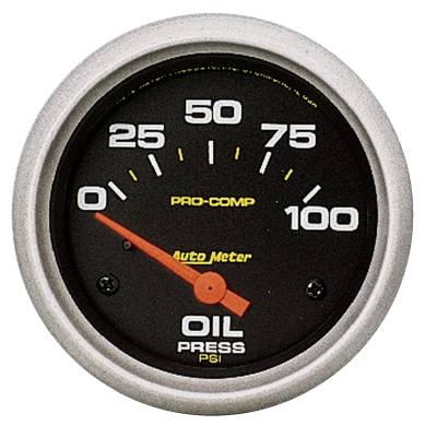 AutoMeter GAUGE, OIL PRESSURE, 2 5/8" , 100PSI, ELECTRIC, PRO-COMP 5427