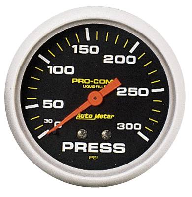 AutoMeter GAUGE, PRESSURE, 2 5/8" , 300PSI, LIQUID FILLED MECH, PRO-COMP 5423
