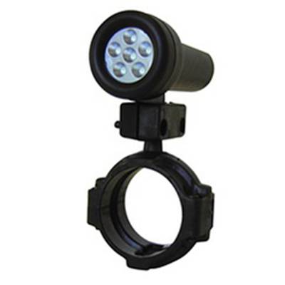 AutoMeter SHIFT LIGHT, 5 RED LED, BLACK, INCL. 1.75" ROLL CAGE MOUNT, FOR RACE USE ONLY 5320