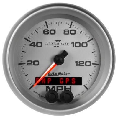 AutoMeter GAUGE, SPEEDOMETER, 3 3/8" , 140MPH, GPS, ULTRA-LITE II 4980