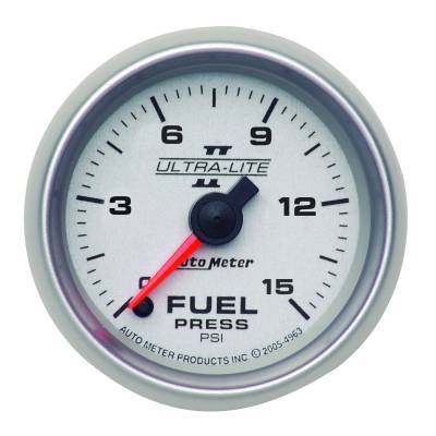 AutoMeter GAUGE, FUEL PRESSURE, 2 1/16" , 15PSI, DIGITAL STEPPER MOTOR, ULTRA-LITE II 4961