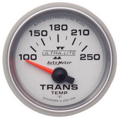 AutoMeter GAUGE, TRANSMISSION TEMP, 2 1/16" , 100-250 Degrees F, ELECTRIC, ULTRA-LITE II 4949