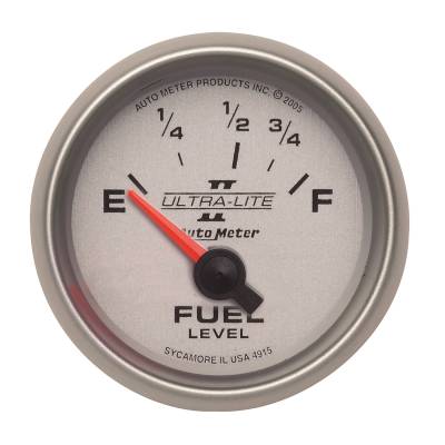 AutoMeter GAUGE, FUEL LEVEL, 2 1/16" , 73OE TO 10OF, ELEC, ULTRA-LITE II 4915