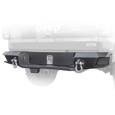 Bumpers & Components - Bumpers - DV8 Offroad - DV8 Offroad Jeep Rear Full Size Bumper with Drawer RBGL-03
