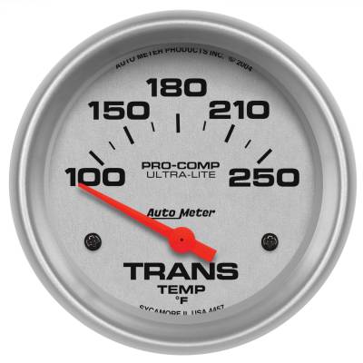 AutoMeter GAUGE, TRANSMISSION TEMP, 2 5/8" , 100-250 Degrees F, ELECTRIC, ULTRA-LITE 4457